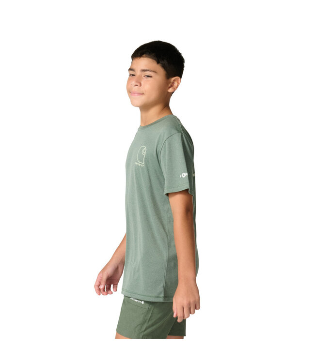 Carhartt Boy's Short-Sleeve Force Sun Defender Heather T-Shirt CA6845