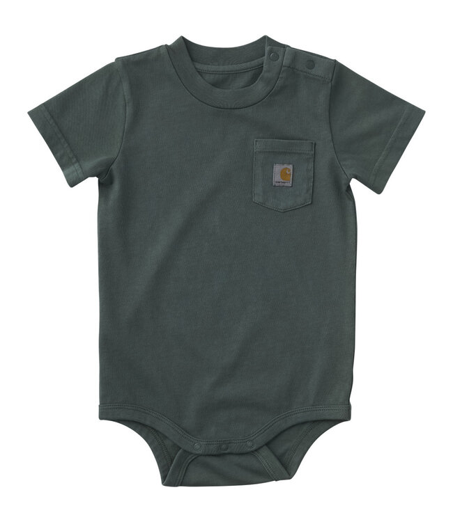 Carhartt Kid's Short-Sleeve Garment Dyed Pocket Bodysuit CA5021