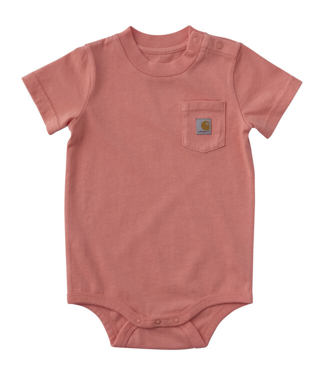 Carhartt Kid's Short-Sleeve Garment Dyed Pocket Bodysuit CA5021