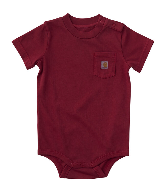 Carhartt Kid's Short-Sleeve Garment Dyed Pocket Bodysuit CA5021