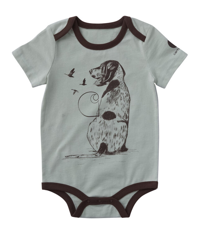 Carhartt Boy's Short-Sleeve Dog Bodysuit CA6823