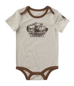Carhartt Boy's Short-Sleeve Farm Bodysuit CA6824