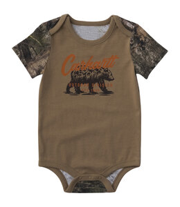 Carhartt Boy's Short-Sleeve Camo Bodysuit CA6825