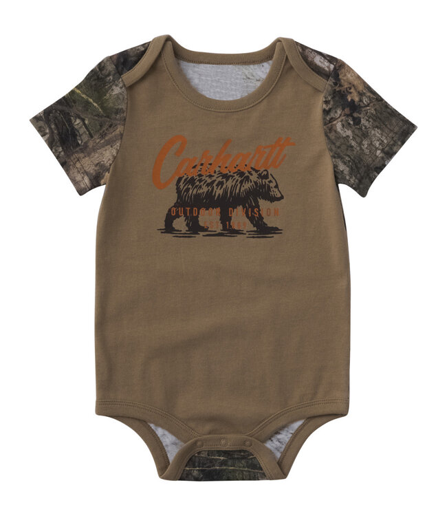 Carhartt Boy's Short-Sleeve Camo Bodysuit CA6825