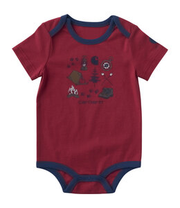 Carhartt Boy's Short-Sleeve Camping Bodysuit CA6827