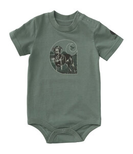 Carhartt Boy's Short-Sleeve Dog Bodysuit CA6829
