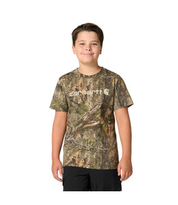 Carhartt Boy's Short-Sleeve Logo Camo T-Shirt CA6799