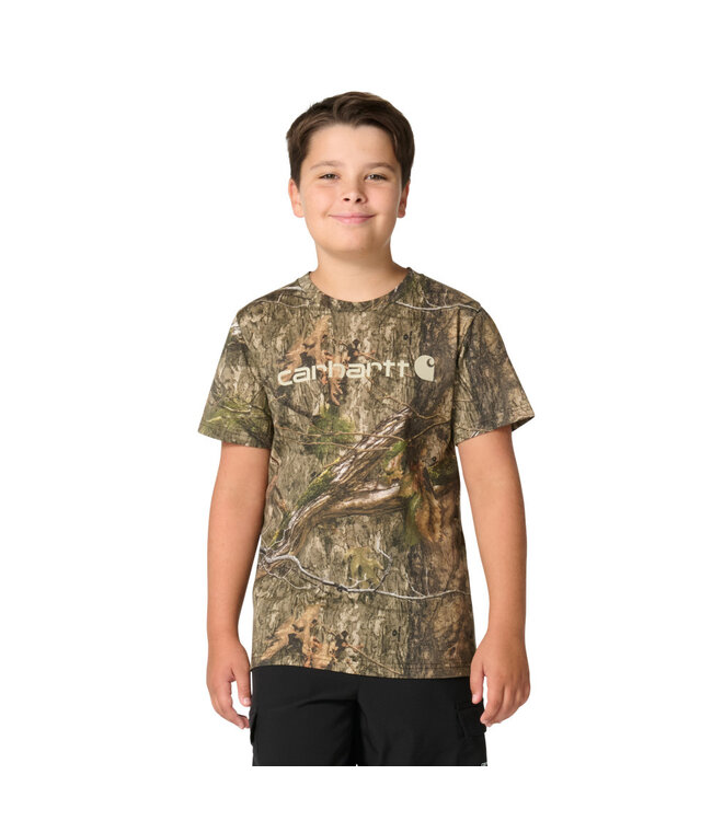 Carhartt Boy's Short-Sleeve Logo Camo T-Shirt CA6799