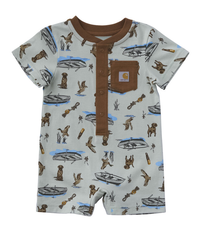 Carhartt Boy's Short-Sleeve Outdoor Romper CM8780