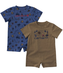 Carhartt Boy's Short-Sleeve 2pc Camping Romper Set CG8110