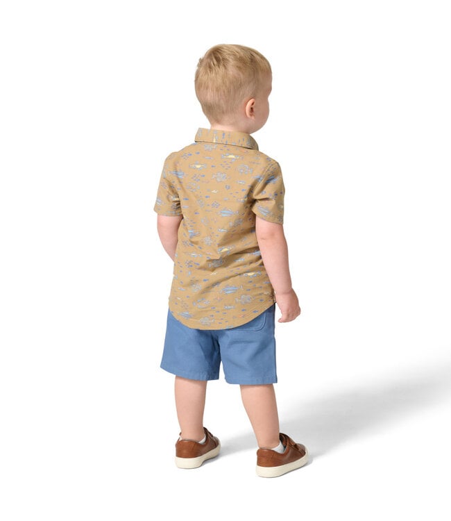 Carhartt Boy's Toddler Short-Sleeve Print Shirt and Canvas Short Set CG8125