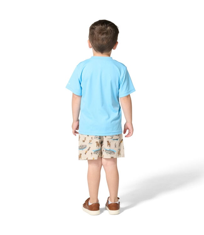 Carhartt Boy's Toddler Short-Sleeve Force Sun Defender Shirt and Woven Short Set CG8129