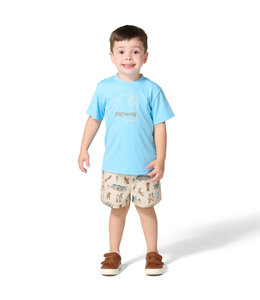 Carhartt Boy's Toddler Short-Sleeve Force Sun Defender Shirt and Woven Short Set CG8129