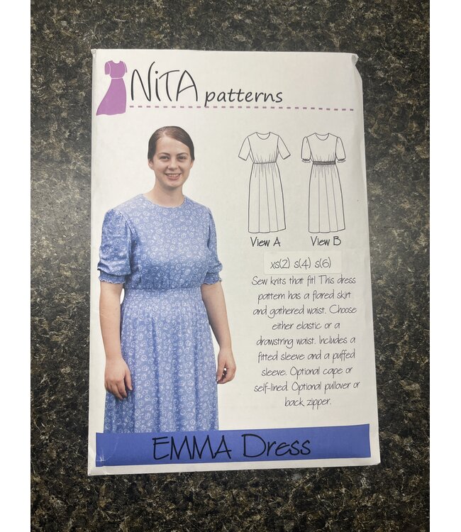 Nita Patterns Emma Puff Sleeve Dress Pattern
