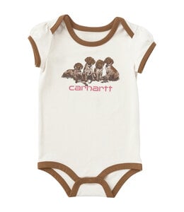 Carhartt Girl's Short-Sleeve Puppies Bodysuit CA7189