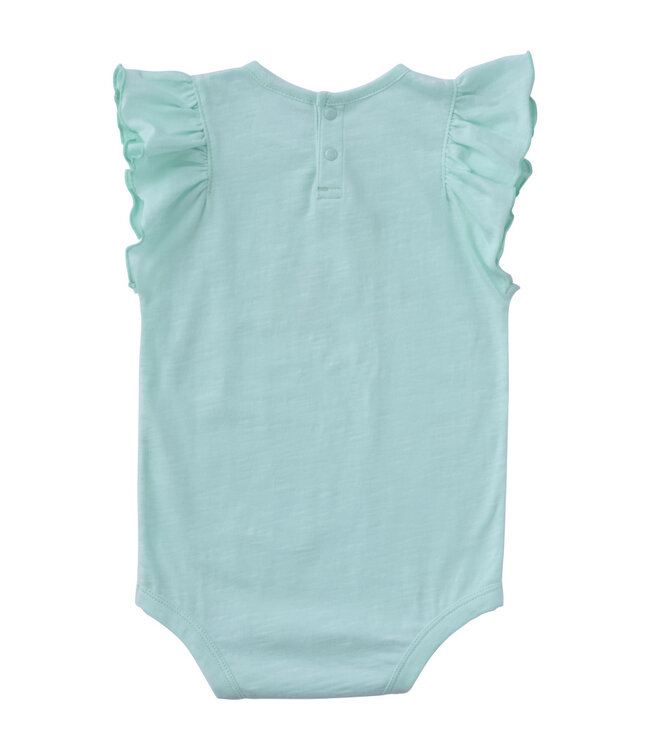Carhartt Girl's Ruffle Sleeve Bee Bodysuit CA7192