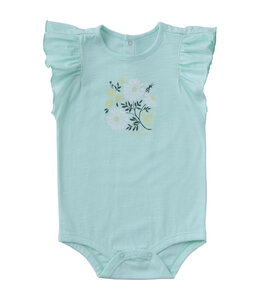 Carhartt Girl's Ruffle Sleeve Bee Bodysuit CA7192