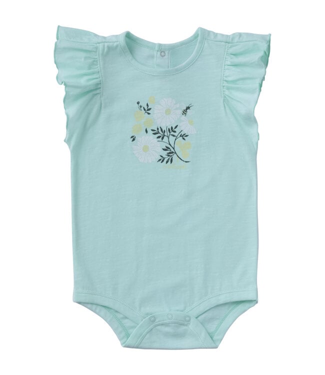 Carhartt Girl's Ruffle Sleeve Bee Bodysuit CA7192