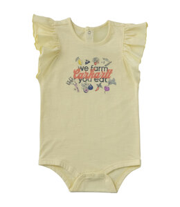 Carhartt Girl's Ruffle Sleeve Veggie Bodysuit CA7193