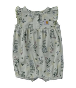 Carhartt Girl's Sleeveless Bee Print Romper CM9771