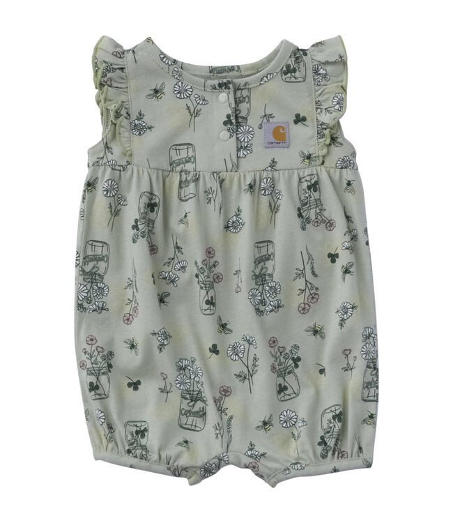 Carhartt Girl's Sleeveless Bee Print Romper CM9771