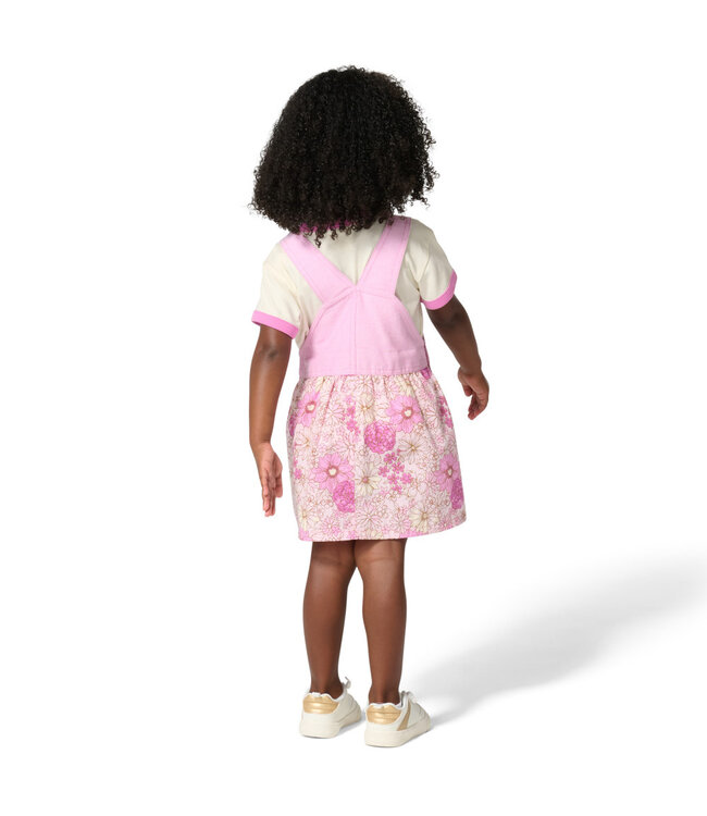 Carhartt Girl's Toddler Short-Sleeve T-Shirt and Chambray Jumper Set CG9981