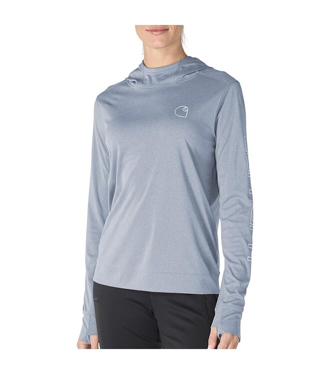 Carhartt Women's Force Sun Defender Lightweight Long-Sleeve Hooded Graphic T-Shirt 106236