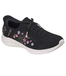 Skechers Women's Slip-ins: Ultra Flex 4.0- Sweet Petals Shoe 150806W BLK