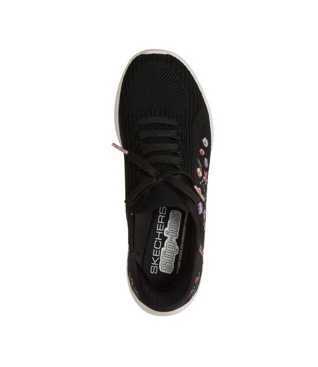 Skechers Women's Slip-ins: Ultra Flex 4.0- Sweet Petals Shoe 150806W BLK