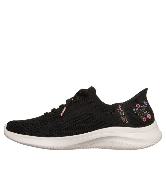 Skechers Women's Slip-ins: Ultra Flex 4.0- Sweet Petals Shoe 150806W BLK