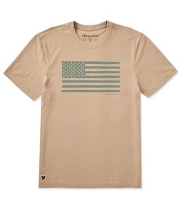 Life Is Good Men's American Flag Short-Sleeve Crusher-LITE Tee 153469