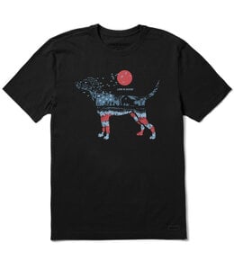 Life Is Good Men's BBQ USA Dogscape Short-Sleeve Crusher-LITE Tee 153474
