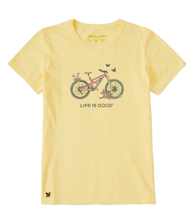 Life Is Good Women's Beautiful Butterfly Bike Short-Sleeve Crusher-LITE Tee 153659