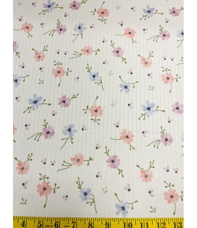 * Exclusive Design* YD Lila Floral Wide Rib Knit FT202601480