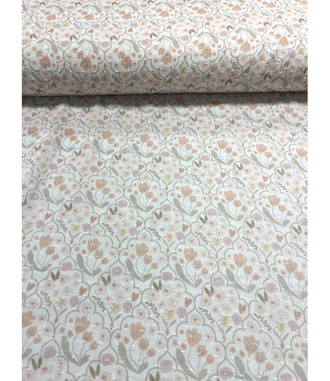 * Exclusive Design* YD Pastel Trellis DX-507 Cotton Swiss Dot FT202601503