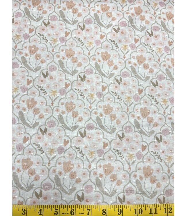 * Exclusive Design* YD Pastel Trellis DX-507 Cotton Swiss Dot FT202601503