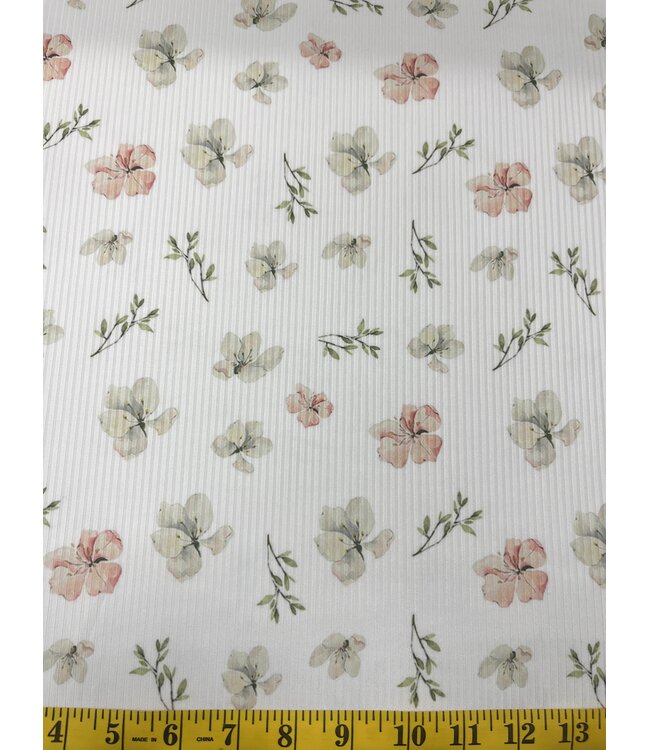 * Exclusive Design* YD Cora Floral Narrow Rib Knit FT202601477