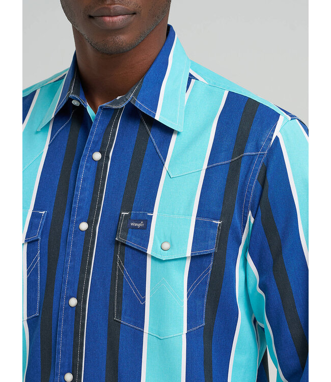 Wrangler Men's Vintage Inspired Brushpopper Western Snap Workshirt 112379229