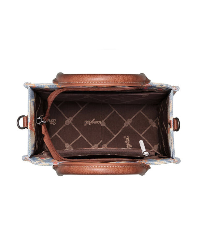 Wrangler Southwestern Print Small Canvas Tote/Crossbody WG2202-8120S