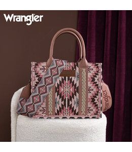 Wrangler Southwestern Pattern Dual Sided Print Tote/Crossbody WG2213-8120S