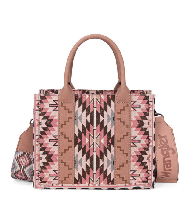 Wrangler Southwestern Pattern Dual Sided Print Tote/Crossbody WG2213-8120S
