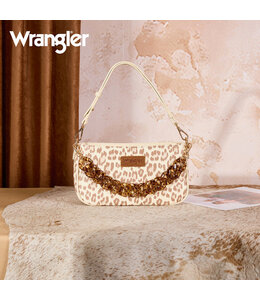 Wrangler Western Leopard Print Shoulder Bag with Chain Detail WG474-8633