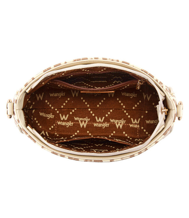 Wrangler Western Leopard Print Shoulder Bag with Chain Detail WG474-8633