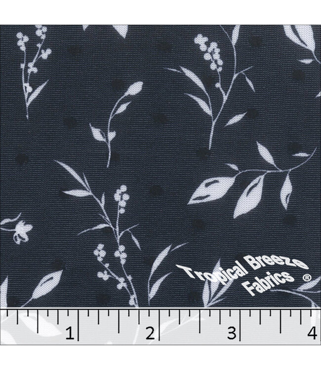 YD Swiss Dot Knit Print Midnight 573612-MN