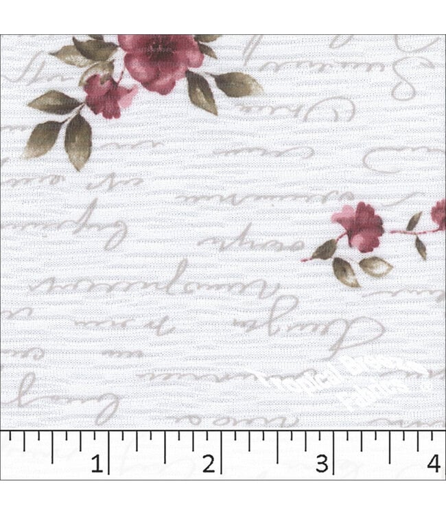 YD Rebecca Knit Print Burgundy 573614-BR