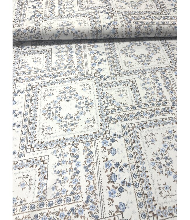 YD Vintage Blue Patchwork Airflow