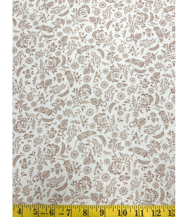 YD Delicate Paisley Pink Crinkle Rayon