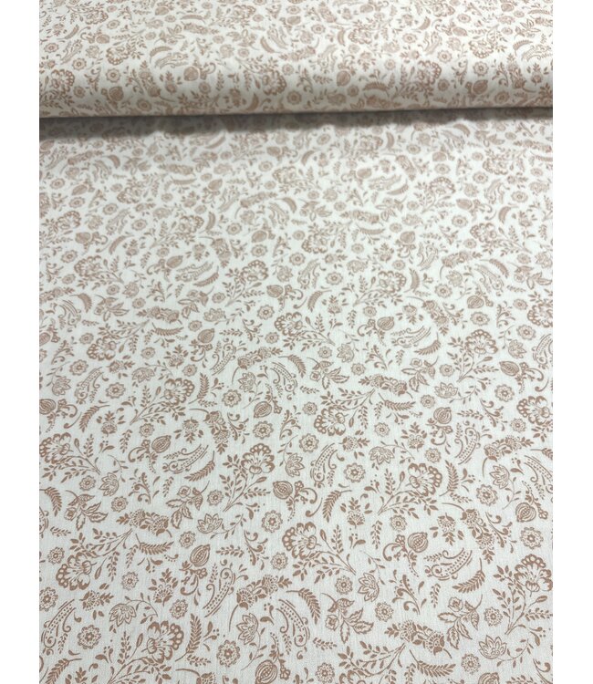 YD Delicate Paisley Pink Crinkle Rayon