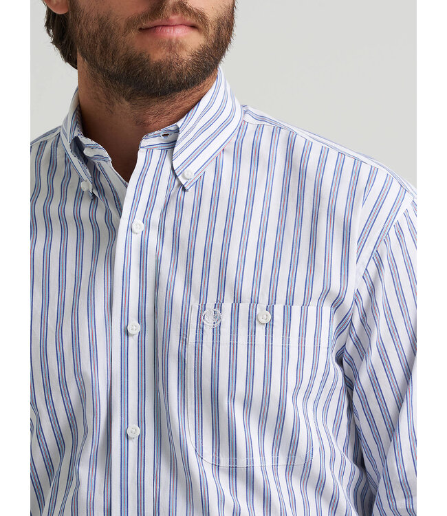 Wrangler Men's George Strait Long-Sleeve Button Down One Pocket Shirt 112379063