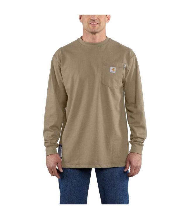Carhartt Men's Flame-Resistant Force Cotton Long-Sleeve T-Shirt 100235